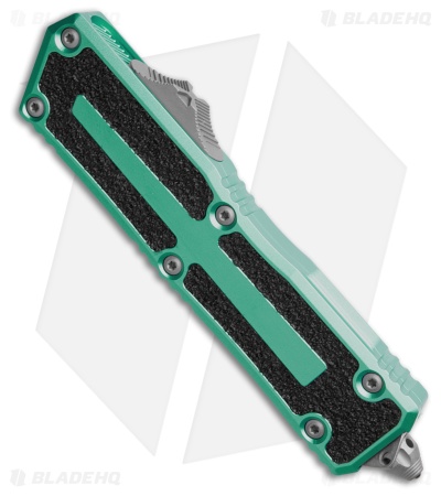 Microtech Scarab II Gen III D/E OTF Knife Turquoise Aluminum (4" Apoc Serr)