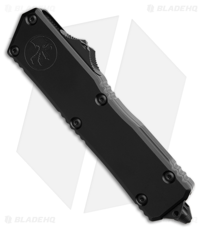 Microtech Scarab II Gen III Executive D/E OTF Knife Black Al (4" Black Serr)