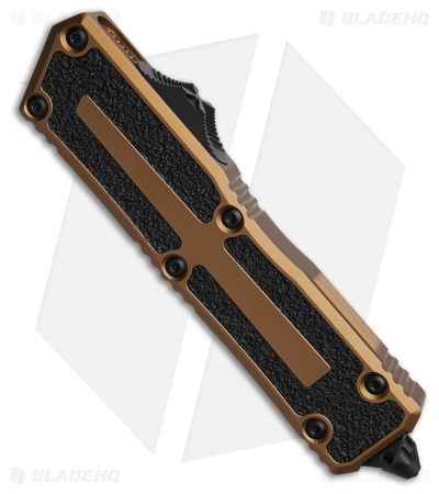 Microtech Scarab II Gen III S/E OTF Automatic Knife Tan Aluminum (4"Black)