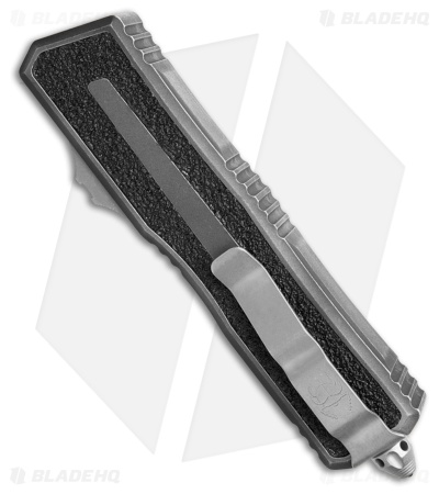 Microtech Scarab II Gen III S/E OTF Automatic Knife Weathered Metal (4" Apoc)