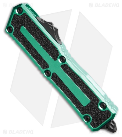 Microtech Scarab II Gen III S/E OTF Knife Turquoise Aluminum (4" Black) 1278-1TQ