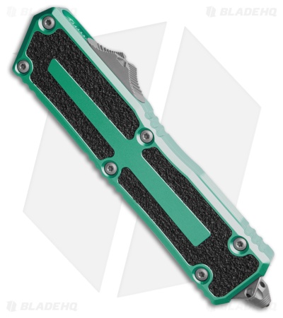 Microtech Scarab II Gen III S/E OTF Knife Turquoise Aluminum (4" Apocalyptic)