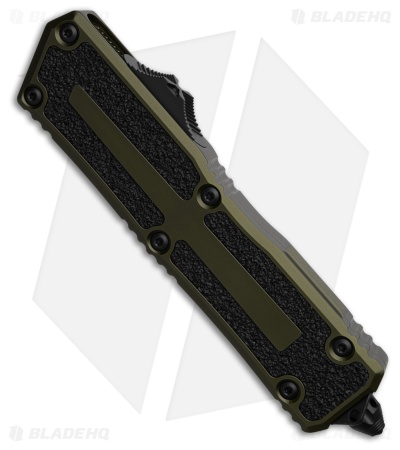 Microtech Scarab II Gen III T/E OTF Automatic Knife OD Green Aluminum (4" Black)