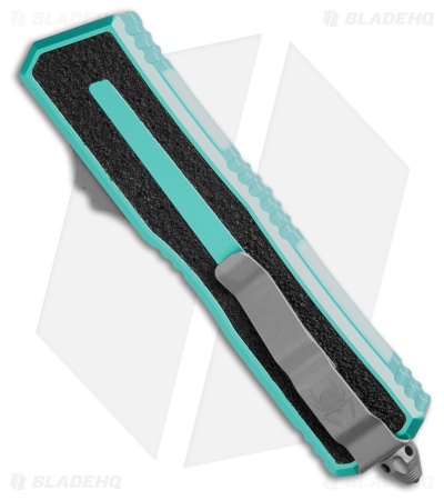 Microtech Scarab II Gen III T/E OTF Automatic Knife Turquoise Al (4" Apoc FS)
