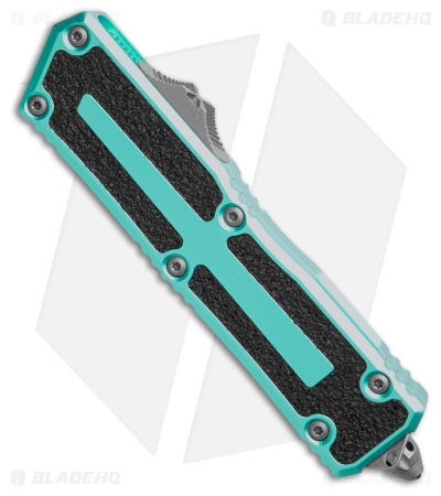 Microtech Scarab II Gen III T/E OTF Automatic Knife Turquoise Al (4" Apoc FS)