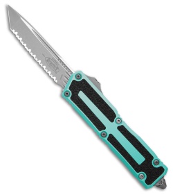 Microtech Scarab II Gen III T/E OTF Automatic Knife Turquoise Al (4" Apoc FS)