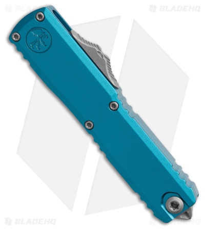 Microtech UTX-70 Gen IV D/E OTF Automatic Knife Blue Aluminum (2.5" Apocalyptic)