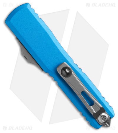 Microtech UTX-70 Gen IV D/E OTF Automatic Knife Blue Aluminum (2.5" SW)