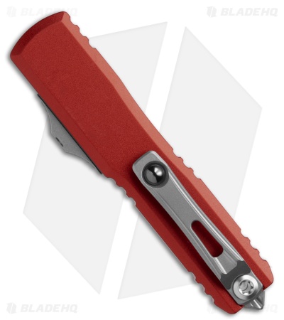 Microtech UTX-70 Gen IV D/E OTF Automatic Knife Red Aluminum (2.5" SW)