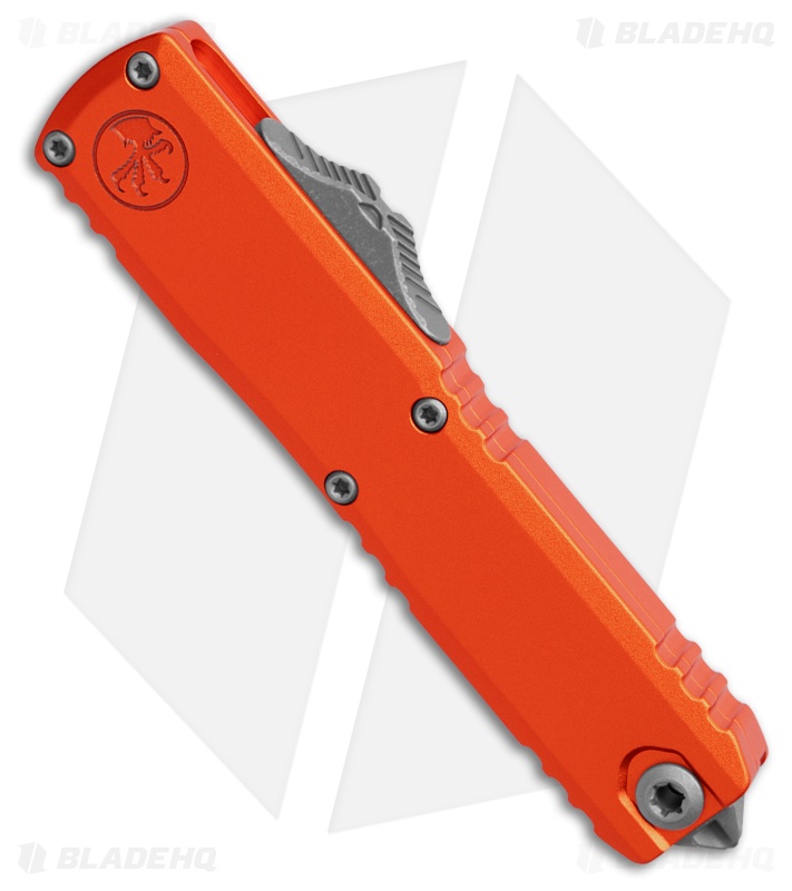 Microtech UTX-70 Gen IV S/E OTF Automatic Knife Orange Aluminum (2.5" Apoc)