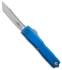 Microtech UTX-70 Gen IV T/E OTF Automatic Knife Blue Aluminum (2.5" SW)