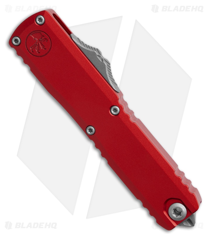 Microtech UTX-70 Gen IV T/E OTF Automatic Knife Red Aluminum (2.5" APOC)