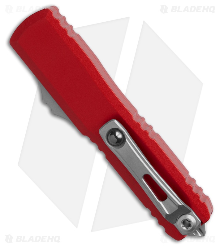 Microtech UTX-70 Gen IV T/E OTF Automatic Knife Red Aluminum (2.5" SW)