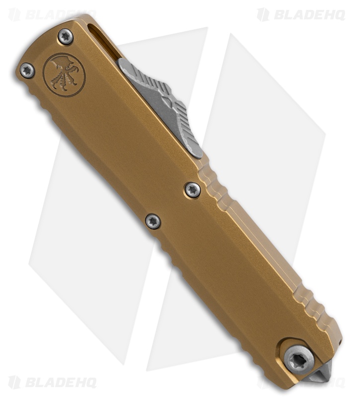 Microtech UTX-70 Gen IV T/E OTF Automatic Knife Tan Aluminum (2.5" APOC)