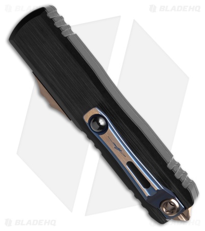 Microtech UTX-85 D/E Gen III OTF Automatic Knife Black (3.1" Coppermai Damascus)