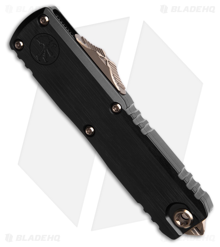 Microtech UTX-85 D/E Gen III OTF Automatic Knife Black (3.1" Coppermai Damascus)
