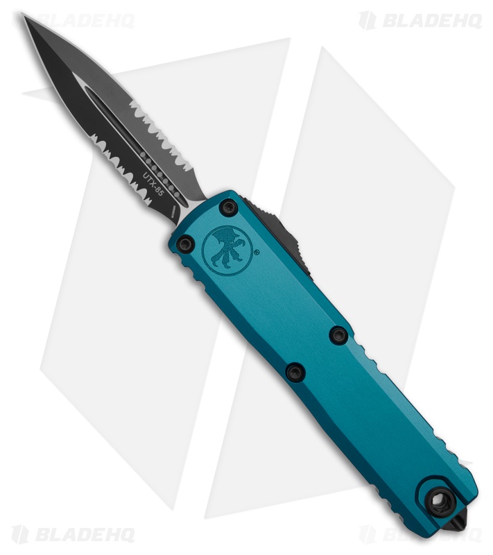Microtech UTX-85 D/E Gen III OTF Automatic Knife Blue (3.1" Black Serr)