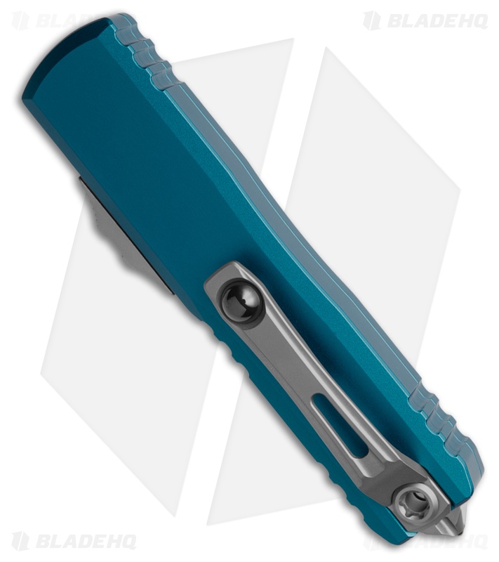Microtech UTX-85 Gen IV D/E OTF Automatic Knife Blue Aluminum (3.1" Stonewash)