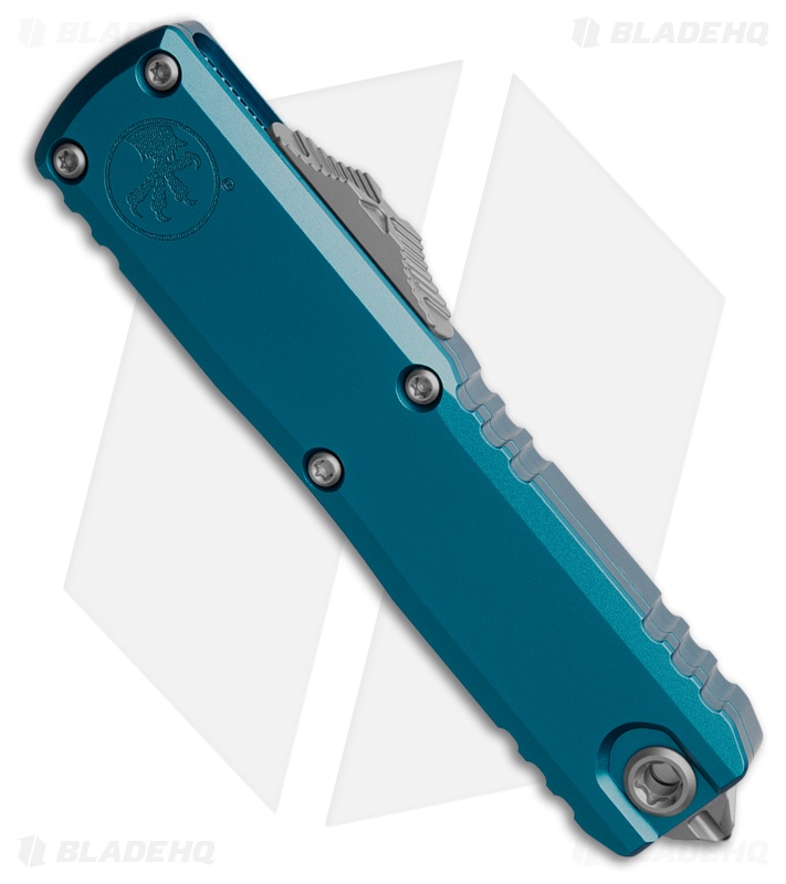 Microtech UTX-85 Gen IV D/E OTF Automatic Knife Blue Aluminum (3.1" Stonewash)