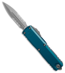 Microtech UTX-85 D/E  Gen III OTF Automatic Knife Blue (3.1" Stonewash Serr)