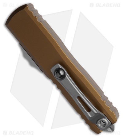 Microtech UTX-85 D/E  Gen IV OTF Automatic Knife Tan (3.1" Stonewash)