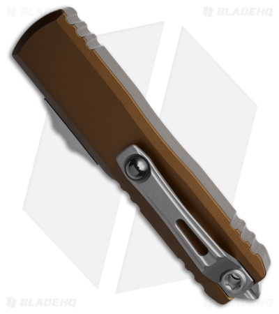 Microtech UTX-85 D/E  Gen III OTF Automatic Knife Tan (3.1" SW Full Serrated)