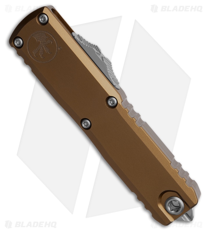 Microtech UTX-85 D/E Gen III OTF Automatic Knife Tan (3.1" Stonewash Serr)