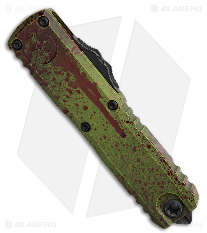 Microtech UTX-85 D/E Gen IV OTF Automatic Knife Outbreak Green Al (3.1" SW)