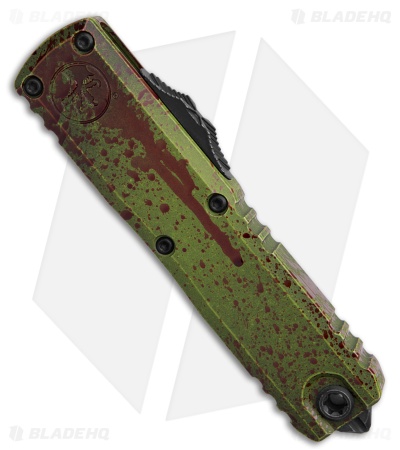 Microtech UTX-85 D/E Gen IV OTF Automatic Knife Outbreak Green Al (3.1" SW)