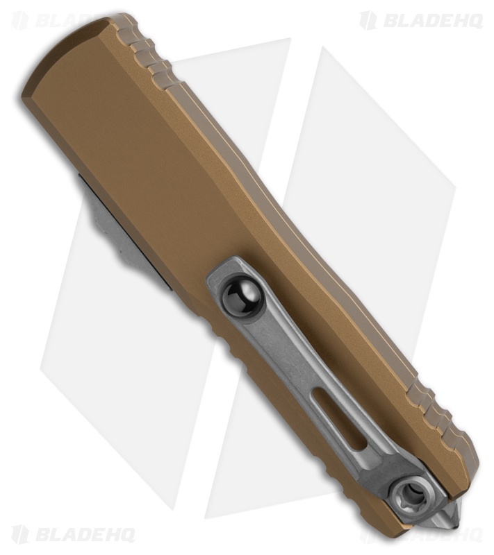 Microtech UTX-85 D/E  Gen IV OTF Automatic Knife Tan (3.1" Apoc Full Serr)