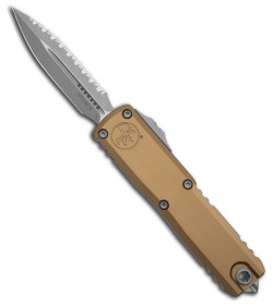 Microtech UTX-85 D/E  Gen IV OTF Automatic Knife Tan (3.1" Apoc Full Serr)