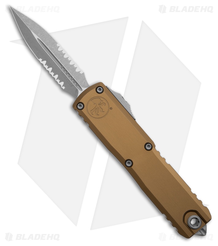 Microtech UTX-85 D/E Gen IV OTF Knife | Tan | Apoc Serr