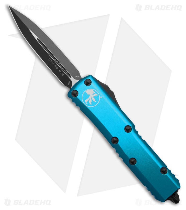 Microtech UTX-85 D/E OTF Turquoise/Black - Blade HQ
