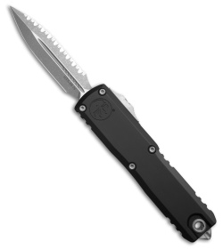 Microtech UTX-85 Gen IV D/E OTF Automatic Knife Black Al (3.1" Apoc Full Serr)