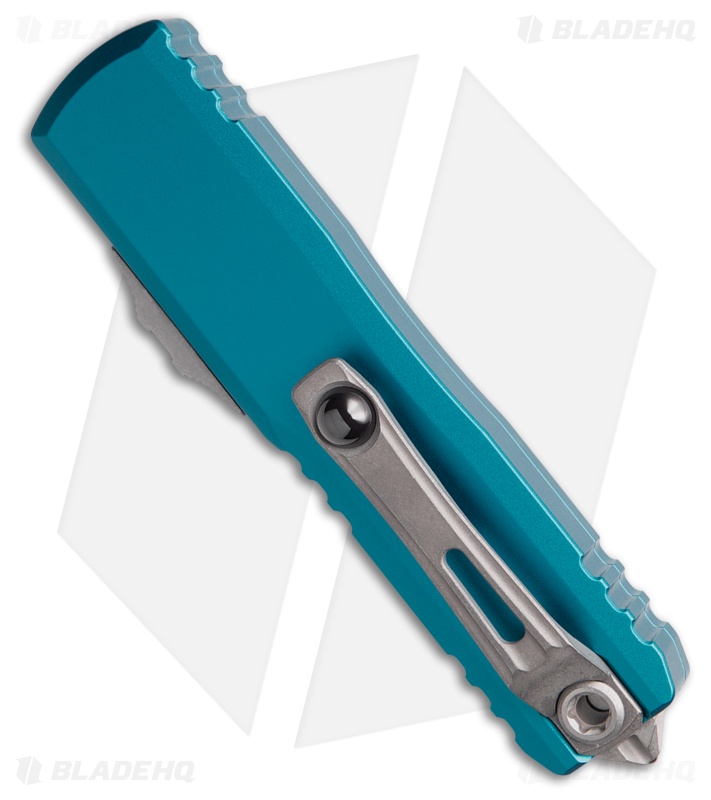 Microtech UTX-85 Gen IV D/E OTF Automatic Knife Blue Aluminum (3.1" Apoc P/S)