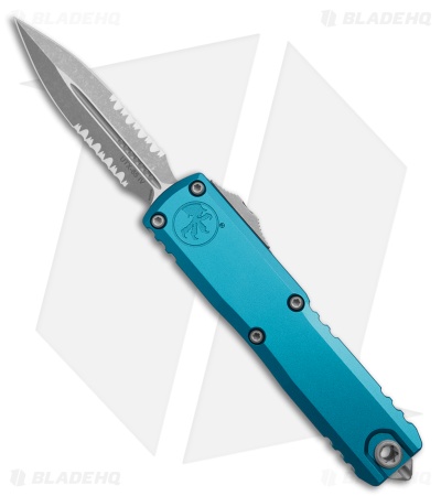 Microtech UTX-85 Gen IV D/E OTF Automatic Knife Blue Aluminum (3.1" Apoc P/S)