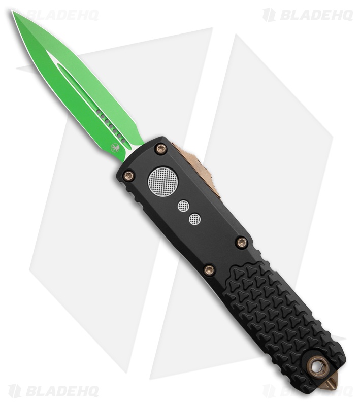 Microtech UTX-85 Gen IV D/E OTF Automatic Knife Jedi Master Aluminum(3.1" Green)