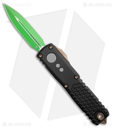 Microtech UTX-85 Gen IV D/E OTF Automatic Knife Jedi Master Aluminum(3.1" Green)