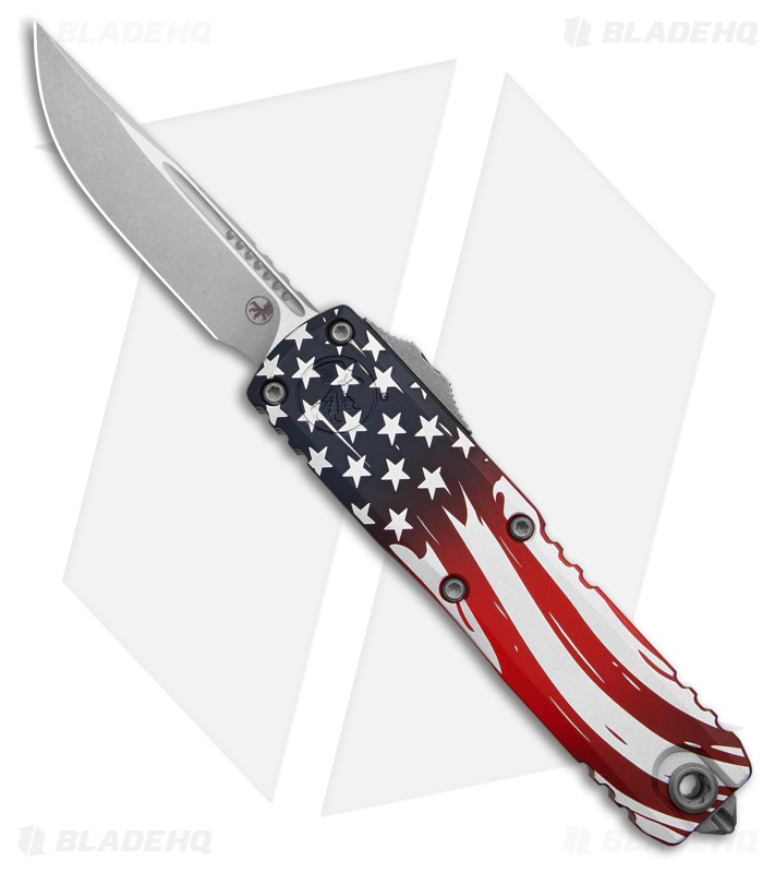Microtech UTX-85 Gen IV S/E OTF Automatic Knife 250th ANN 4th of July