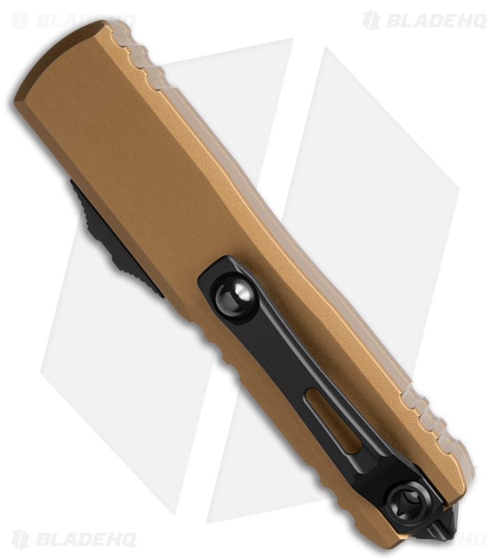 Microtech UTX-85 Gen IV S/E OTF Automatic Knife Tan Aluminum (3.1" Two Tone Ser)