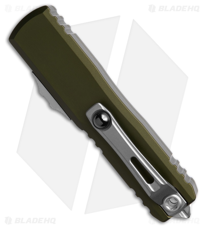 Microtech UTX-85 Gen IV T/E OTF Automatic Knife OD Green Aluminum (3.1" SW)