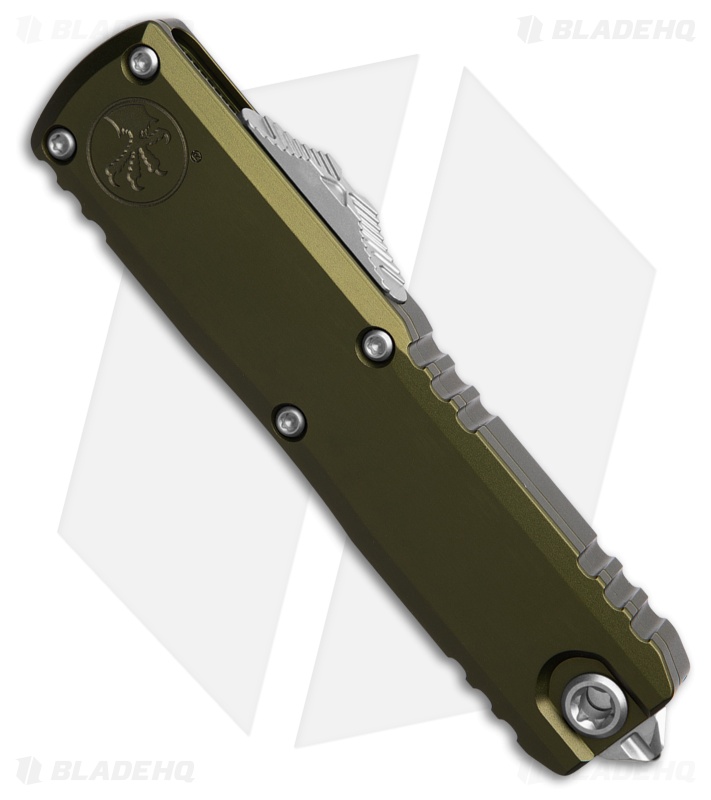Microtech UTX-85 Gen IV T/E OTF Automatic Knife OD Green Aluminum (3.1" SW)