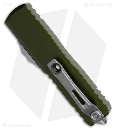 Microtech UTX-85 S/E  Gen IV OTF Automatic Knife OD Green Serr (3.0" Stonewash)