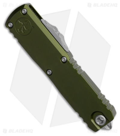 Microtech UTX-85 S/E  Gen IV OTF Automatic Knife OD Green Serr (3.0" Stonewash)