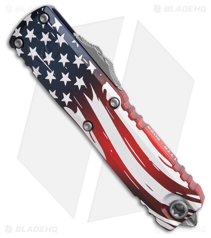 Microtech UTX-85 Tanto  Gen IV OTF Automatic Knife 4th of July(3.1" Apocalyptic)
