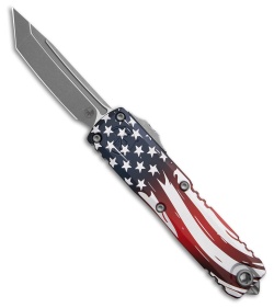 Microtech UTX-85 Tanto  Gen IV OTF Automatic Knife 4th of July(3.1" Apocalyptic)