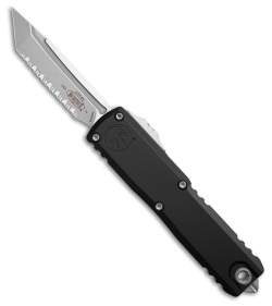 Microtech UTX-85 Tanto  Gen IV OTF Automatic Knife Black(3.1" SW Fully Serrated)