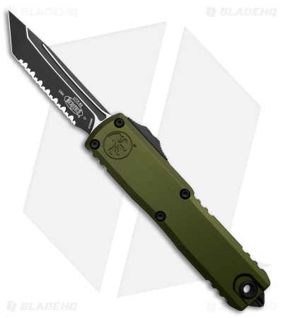 Microtech UTX-85 Tanto  Gen IV OTF Automatic Knife OD Green (3.1" Black Serr)