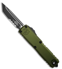 Microtech UTX-85 Tanto  Gen IV OTF Automatic Knife OD Green (3.1" Black Serr)