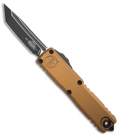 Microtech UTX-85 Tanto  Gen IV OTF Automatic Knife Tan (3.1" Black)